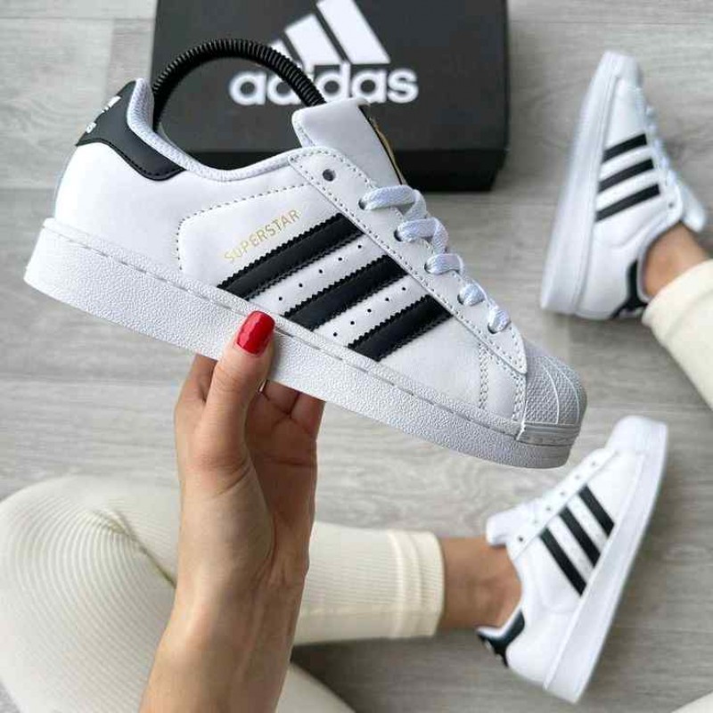 Adidas Superstar White Black First Copy
