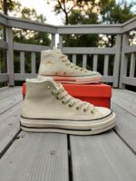 Converse Chuck 70 Leather & Fur Sherpa Miso Glaze – Premium First Copy Sneakers - Image 3