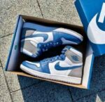 Nike Air Jordan 1 True Blue Semi UA First Copy Sneakers - Image 4
