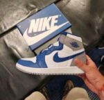 Nike Air Jordan 1 True Blue Semi UA First Copy Sneakers - Image 3