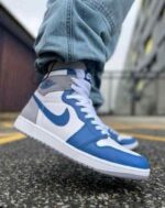 Nike Air Jordan 1 True Blue Semi UA First Copy Sneakers - Image 2