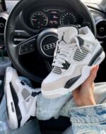 Nike Jordan Retro 4 – Premium First Copy (Black Semi) - Image 3