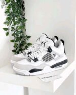 Nike Jordan Retro 4 – Premium First Copy (Black Semi) - Image 2