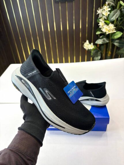 Skechers Slip-ins Max Cushion Black White – Premium First Copy