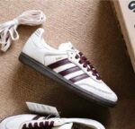 adidas samba wonder white maroon first copy