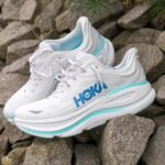 Hoka One One Bondi 9 White Blue – First Copy