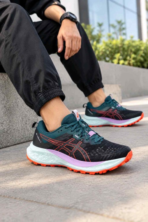 6a9806aee7117.jpeg ASICS Gel-Trabuco 13 Trail Black Orange – First Copy - Image 1