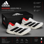 Adidas Adizero Adios Pro 4 White Black Red – First Copy