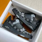 Louis Vuitton Trainer Black Grey – First Copy