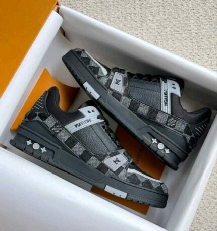 Louis Vuitton Trainer Black Grey – First Copy